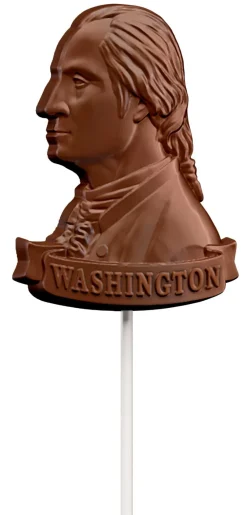 DESIGN MASTER ASSOCIATES George Washington Milk Chocolate Pop