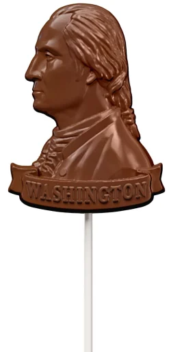 DESIGN MASTER ASSOCIATES George Washington Milk Chocolate Pop