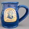 DENEEN POTTERY George Washington Signature Mug - Tall Belly Mug - Made In USA