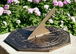 The Shops at Mount Vernon George Washington Sundial with Aged Bronze Finish