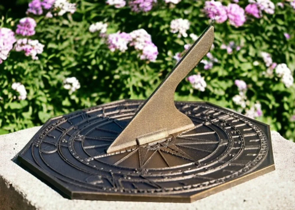 The Shops at Mount Vernon George Washington Sundial with Aged Bronze Finish