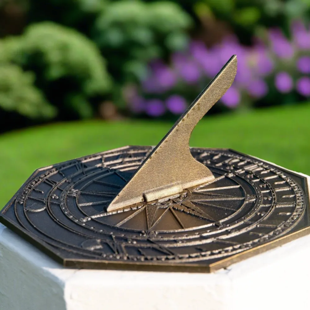The Shops at Mount Vernon George Washington Sundial with Aged Bronze Finish