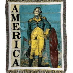 MANUAL WOODWORKERS, INC George Washington Woven Throw – Mount Vernon Exclusive