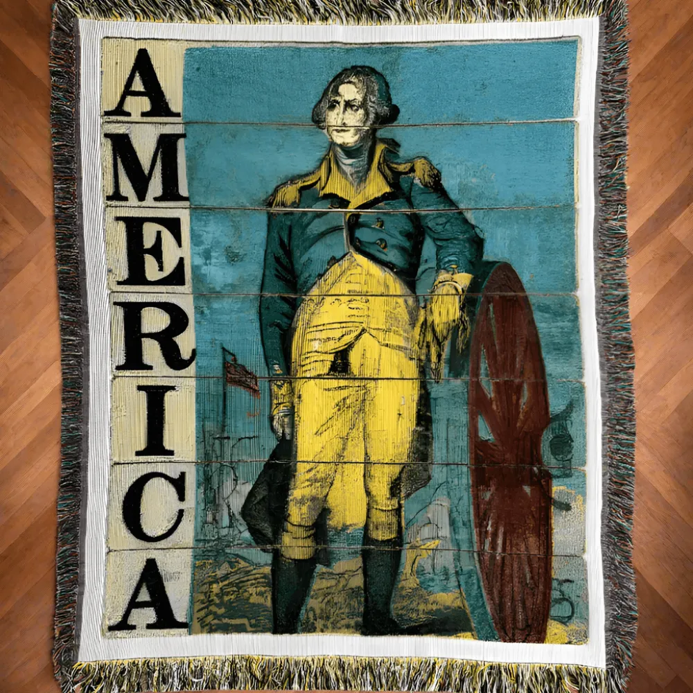 MANUAL WOODWORKERS, INC George Washington Woven Throw – Mount Vernon Exclusive