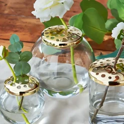 TAG Glass Floral Frog Vase - Two Sizes