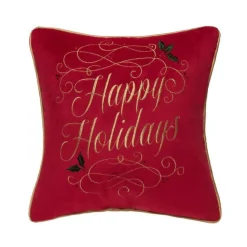 C & F ENTERPRISE Happy Holidays Pillow