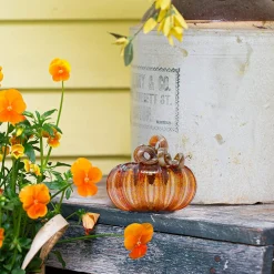 LUKE ADAMS HANDBLOWN GLASS Harvest Glass Pumpkin - Assorted Sizes