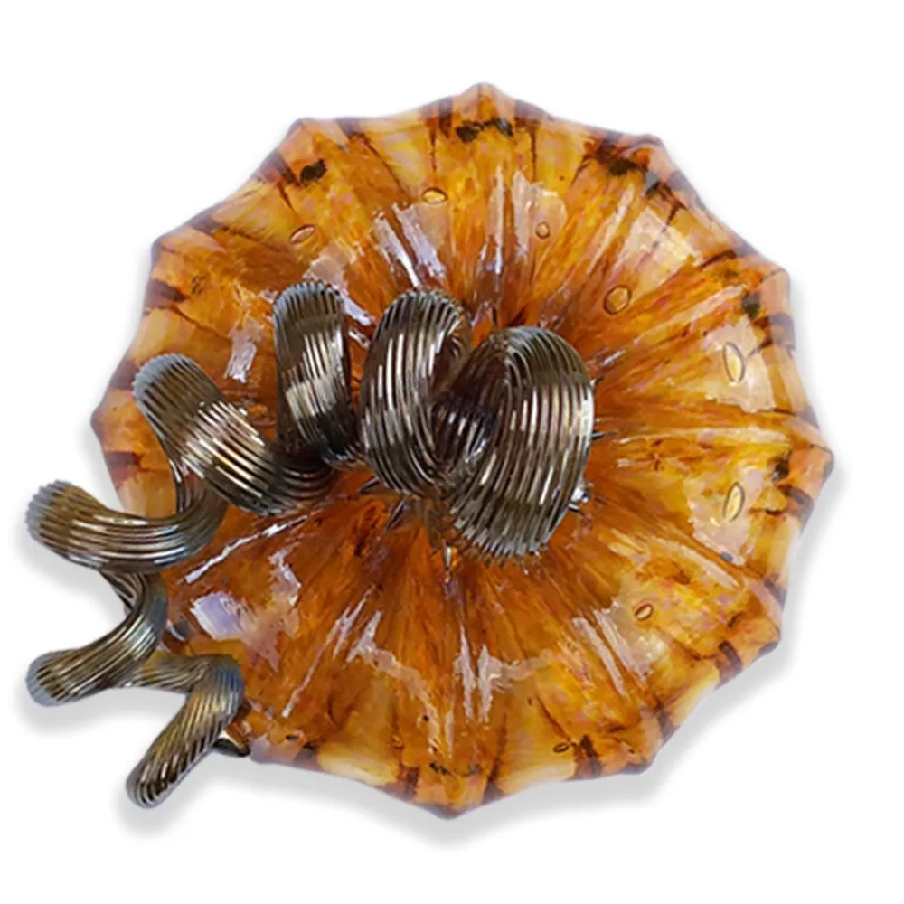 LUKE ADAMS HANDBLOWN GLASS Harvest Glass Pumpkin - Assorted Sizes