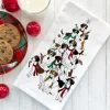 C & F ENTERPRISE Holiday Foxhound Flour Sack Towel