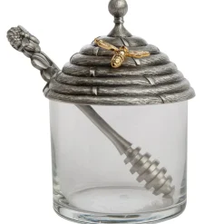 SALISBURY PEWTER Honey Pot with Dipper