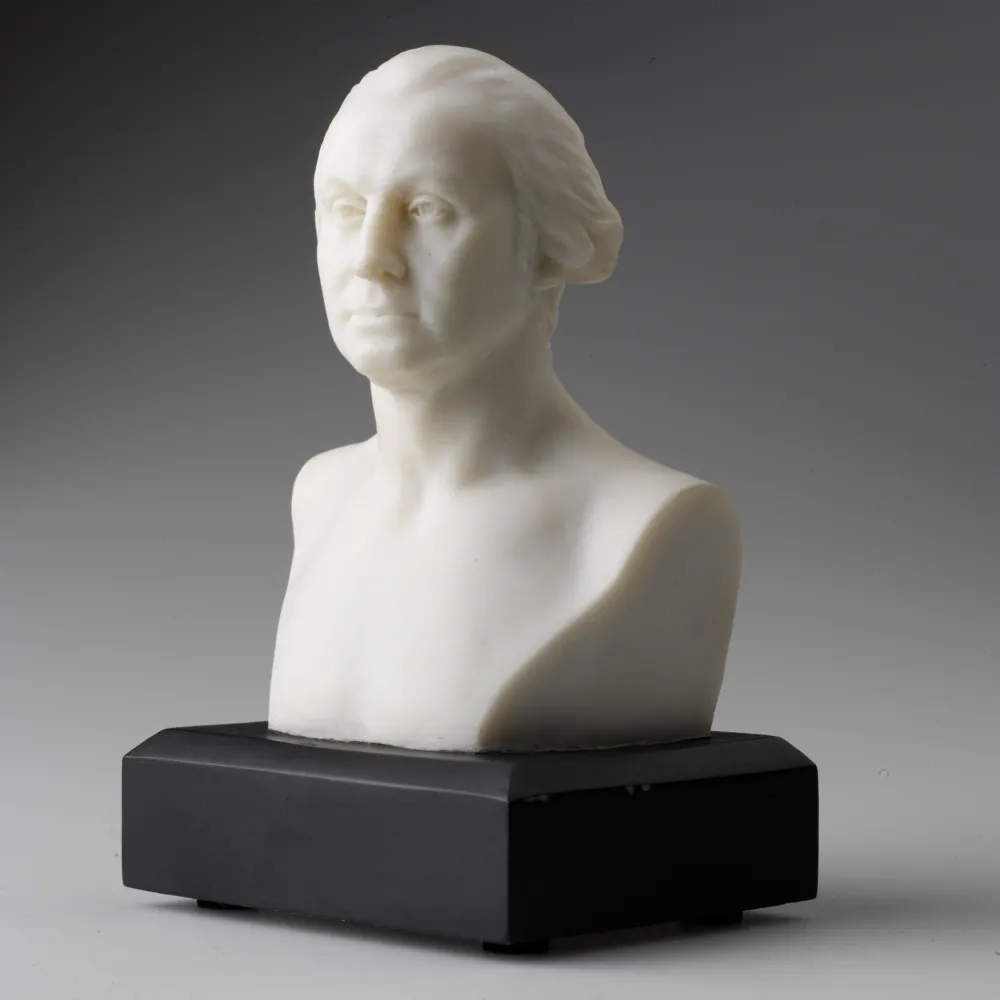 The Shops at Mount Vernon Houdon Bust of George Washington, Small White