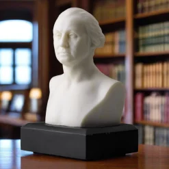 The Shops at Mount Vernon Houdon Bust of George Washington, Small White