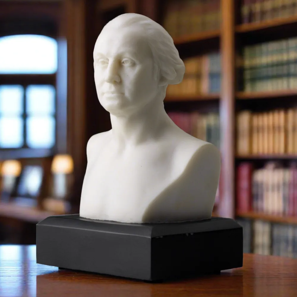 The Shops at Mount Vernon Houdon Bust of George Washington, Small White