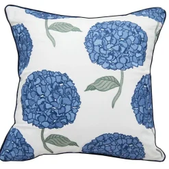 C & F ENTERPRISE Hydrangea Coastal Indoor Outdoor Pillow