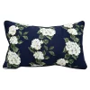 C & F ENTERPRISE Hydrangea Outdoor Lumbar Pillow