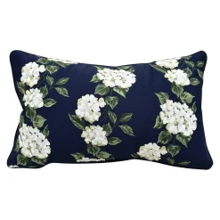 C & F ENTERPRISE Hydrangea Outdoor Lumbar Pillow
