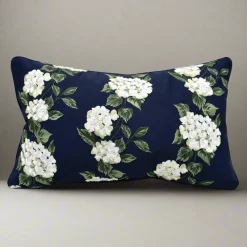 C & F ENTERPRISE Hydrangea Outdoor Lumbar Pillow