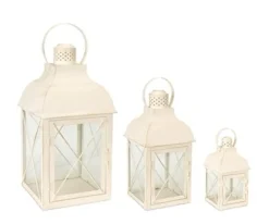 MELROSE INTERNATIONAL LLC Lanterns - Cream Lanterns