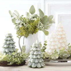 K & K Interiors Luminara Christmas Tree Candle - Flicker Flame