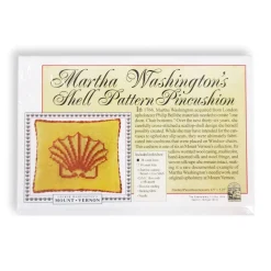 The Examplarery Martha Washington's Shell Pattern Pincushion Cross Stitch Kit