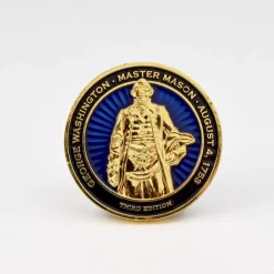 DESIGN MASTER ASSOCIATES Master Mason Challenge Coin - Third Edition