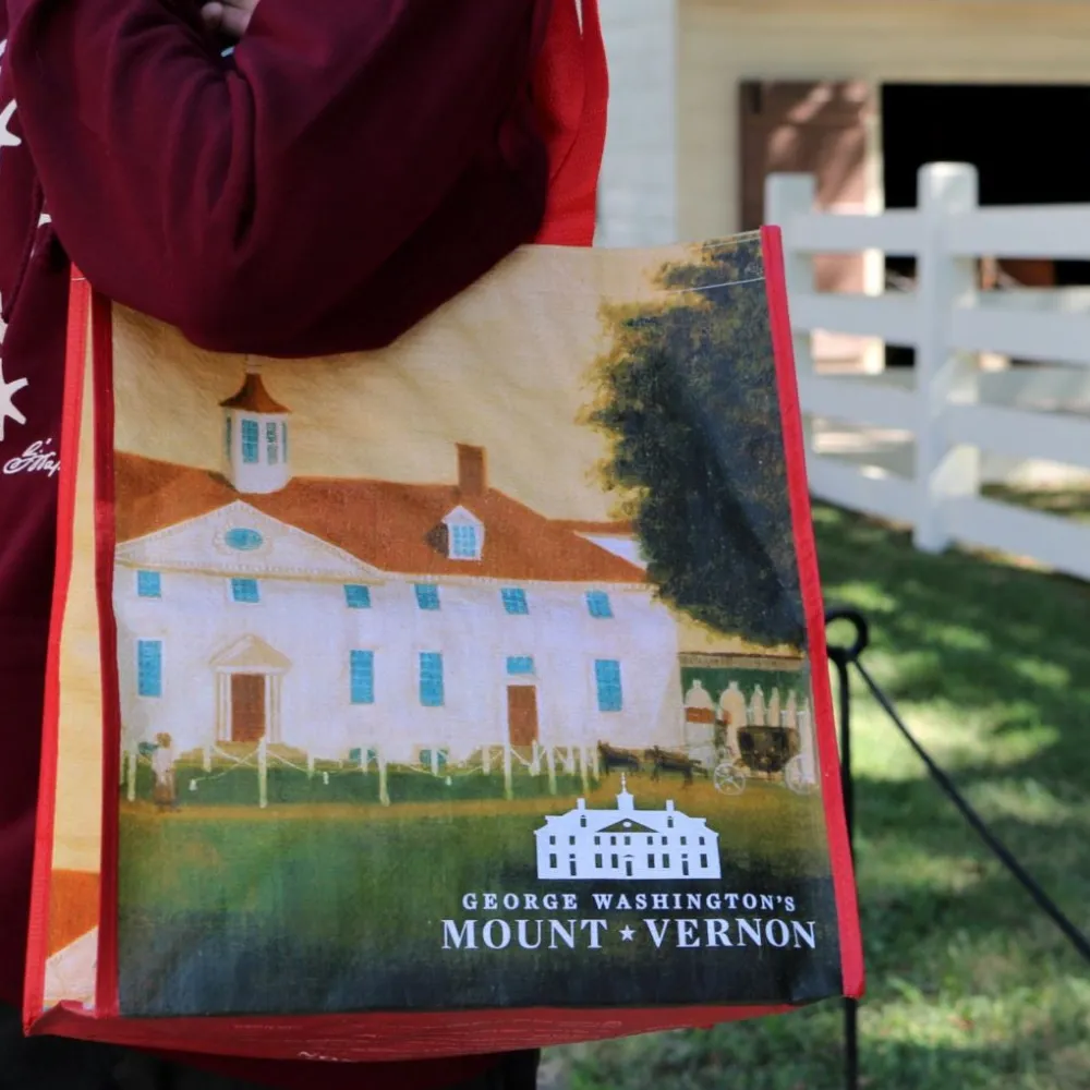 CHARLES PRODUCTS INC. Mount Vernon 1792 recycled tote bag