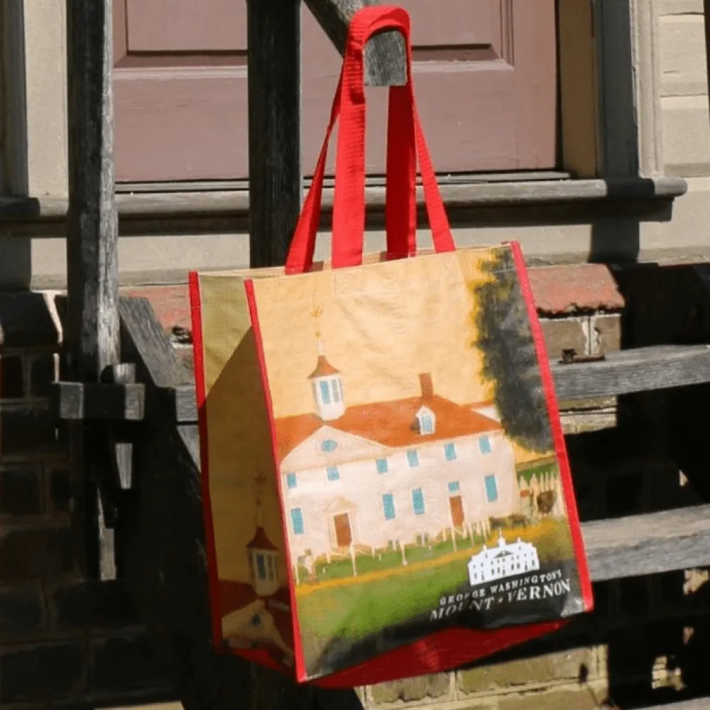 CHARLES PRODUCTS INC. Mount Vernon 1792 recycled tote bag