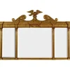 The Shops at Mount Vernon Mount Vernon Burnished Gold Leaf Tri-Panel Classic Mirror