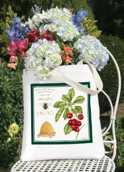 ALICE'S COUNTRY COTTAGE Mount Vernon Cherry Bee Skep Tote