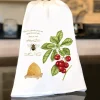 ALICE'S COUNTRY COTTAGE Mount Vernon Cherry Bee Skep Flour Sack Towel