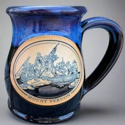 DENEEN POTTERY Mount Vernon Crossing Delaware Mug - Made In USA