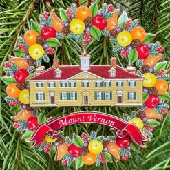 CHEMART COMPANY Mount Vernon Fruit Wreath Ornament