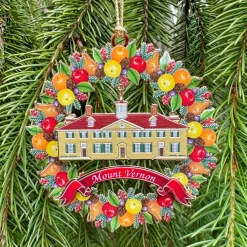 CHEMART COMPANY Mount Vernon Fruit Wreath Ornament