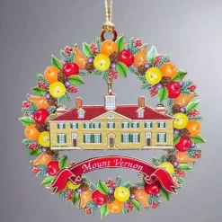 CHEMART COMPANY Mount Vernon Fruit Wreath Ornament