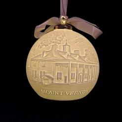 DESIGN MASTER ASSOCIATES Mount Vernon Illuminated Porcelain Ornament
