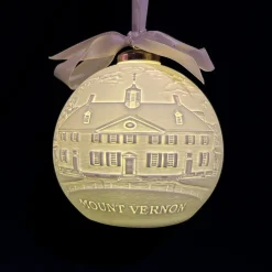 DESIGN MASTER ASSOCIATES Mount Vernon Illuminated Porcelain Ornament