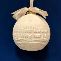DESIGN MASTER ASSOCIATES Mount Vernon Illuminated Porcelain Ornament