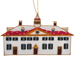 ST NICOLAS LTD. Mount Vernon in Winter Ornament