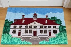 C & F ENTERPRISE Mount Vernon Mansion Hooked Rug