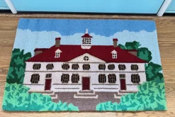 C & F ENTERPRISE Mount Vernon Mansion Hooked Rug