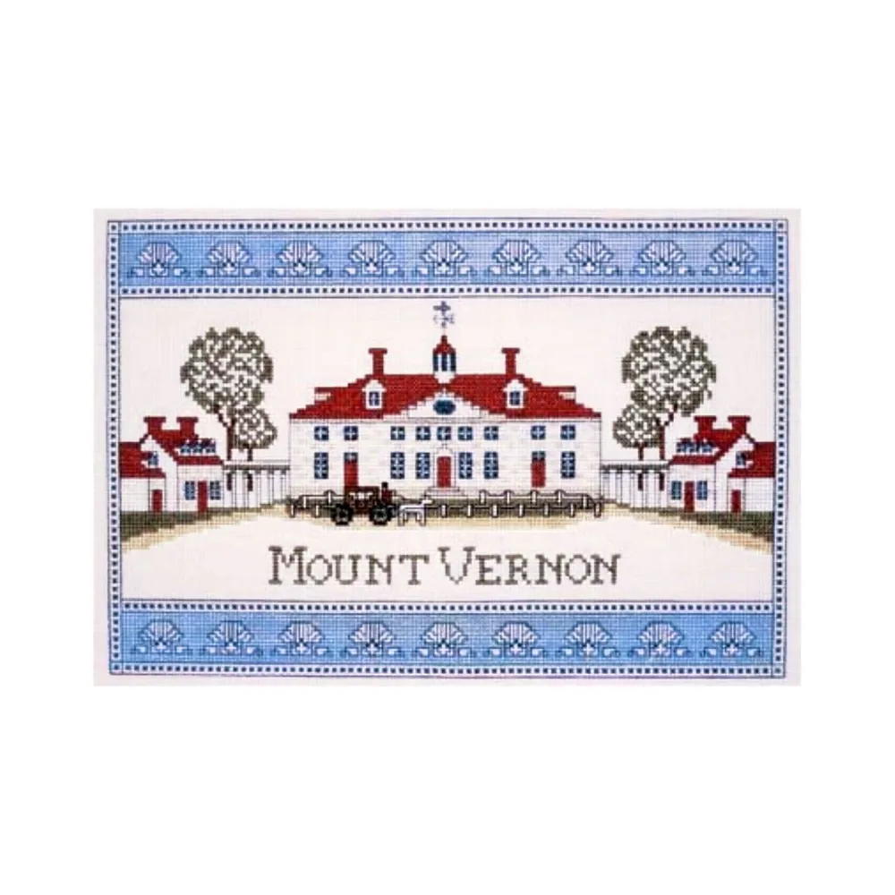 The Shops at Mount Vernon Mount Vernon Mansion Shell Border - Cross Stitch Kit