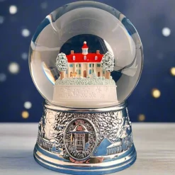 DESIGN MASTER ASSOCIATES Mount Vernon Musical Snow Globe