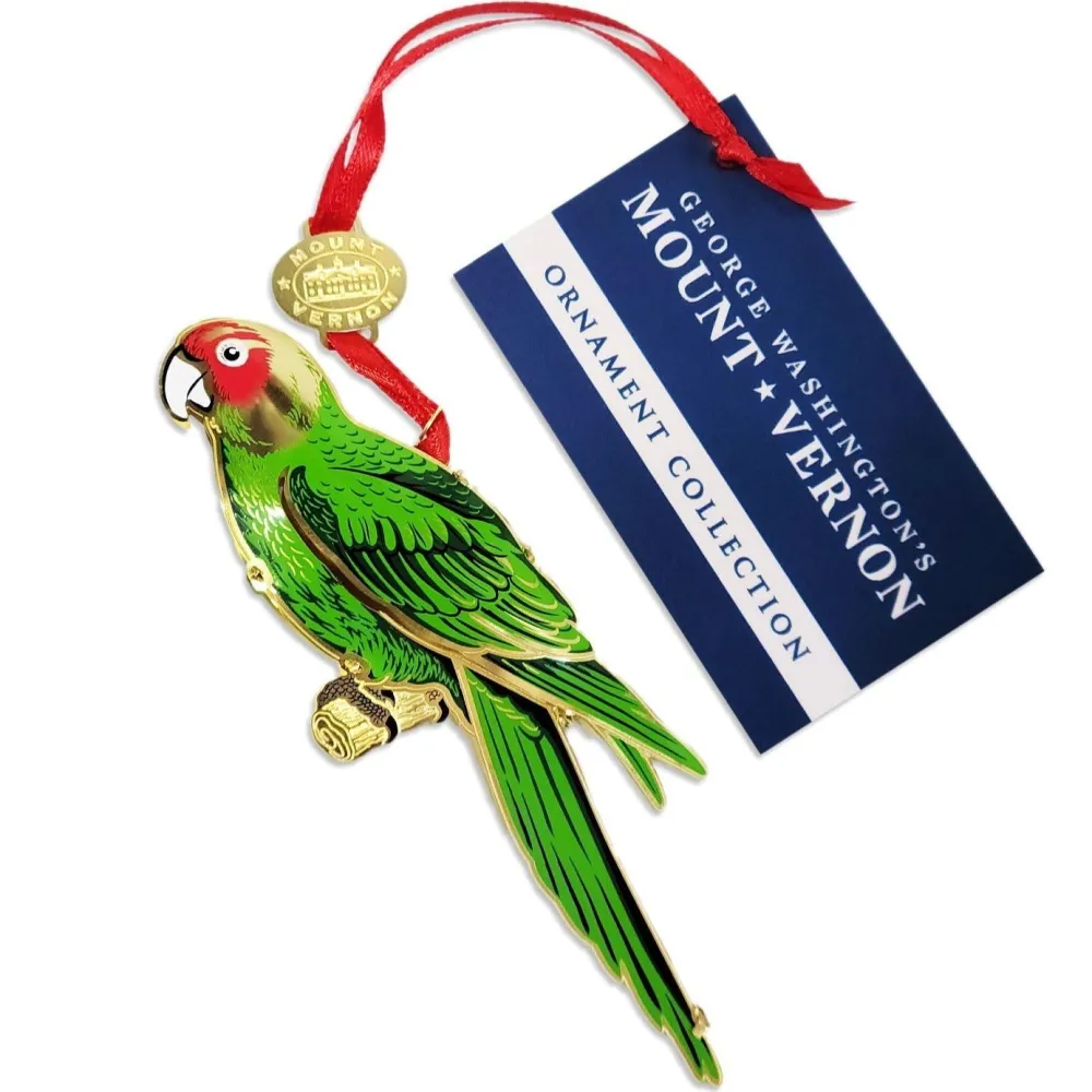 DESIGN MASTER ASSOCIATES Mount Vernon Parrot 3D Ornament