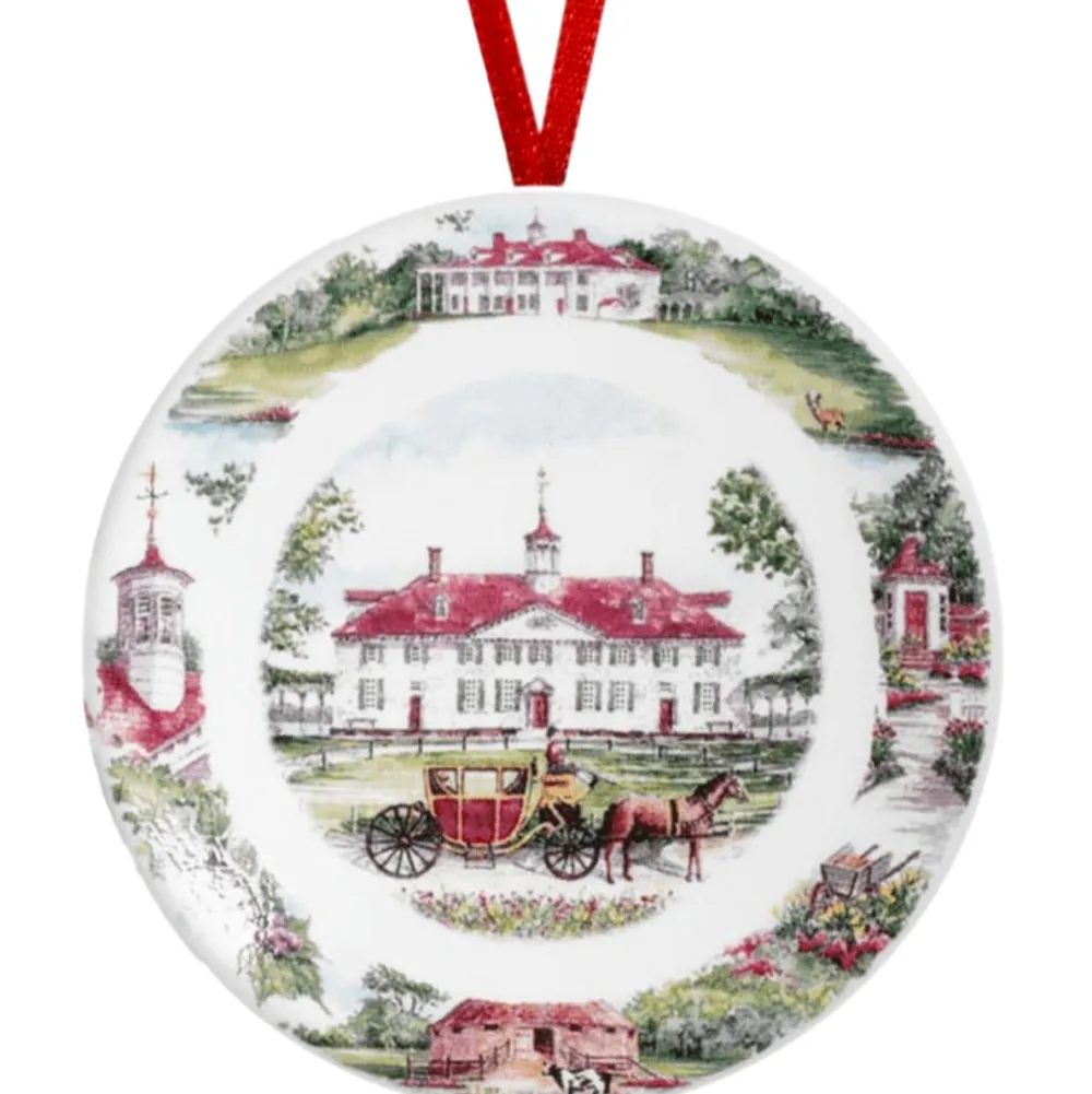DESIGN MASTER ASSOCIATES Mount Vernon Scenes Plate Ornament