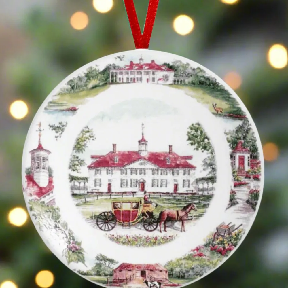 DESIGN MASTER ASSOCIATES Mount Vernon Scenes Plate Ornament