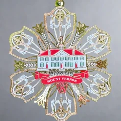 CHEMART COMPANY Mount Vernon Snowflake Ornament