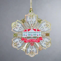 CHEMART COMPANY Mount Vernon Snowflake Ornament
