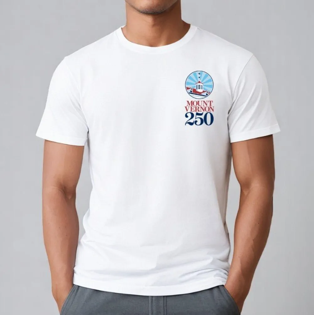 Techstyles Sportswear Mount Vernon 250th Anniversary T- Shirt
