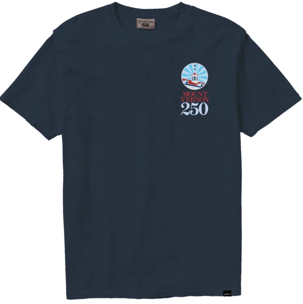 Techstyles Sportswear Mount Vernon 250th Anniversary T- Shirt