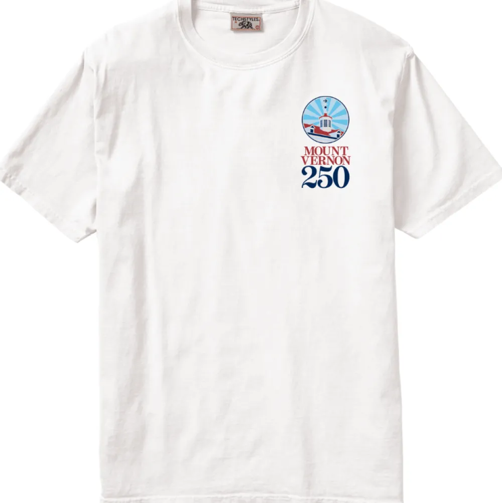 Techstyles Sportswear Mount Vernon 250th Anniversary T- Shirt